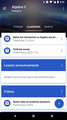 Google Classroom android App screenshot 10