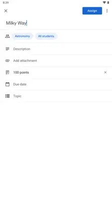 Google Classroom android App screenshot 3