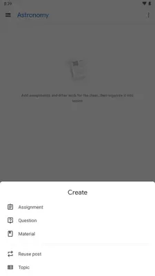Google Classroom android App screenshot 5